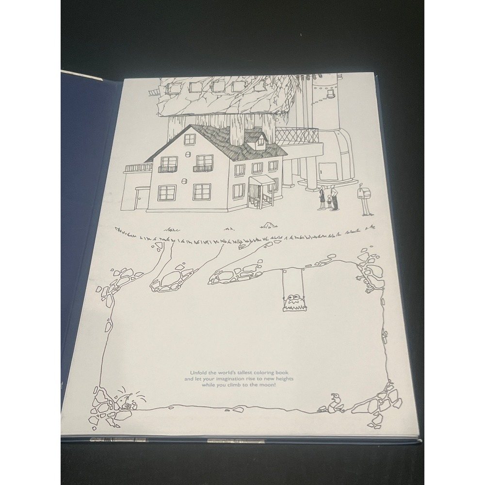 NEW - To the Moon The Tallest Coloring Book in the World‎ 15ft Fold Out - Picture 2 of 5